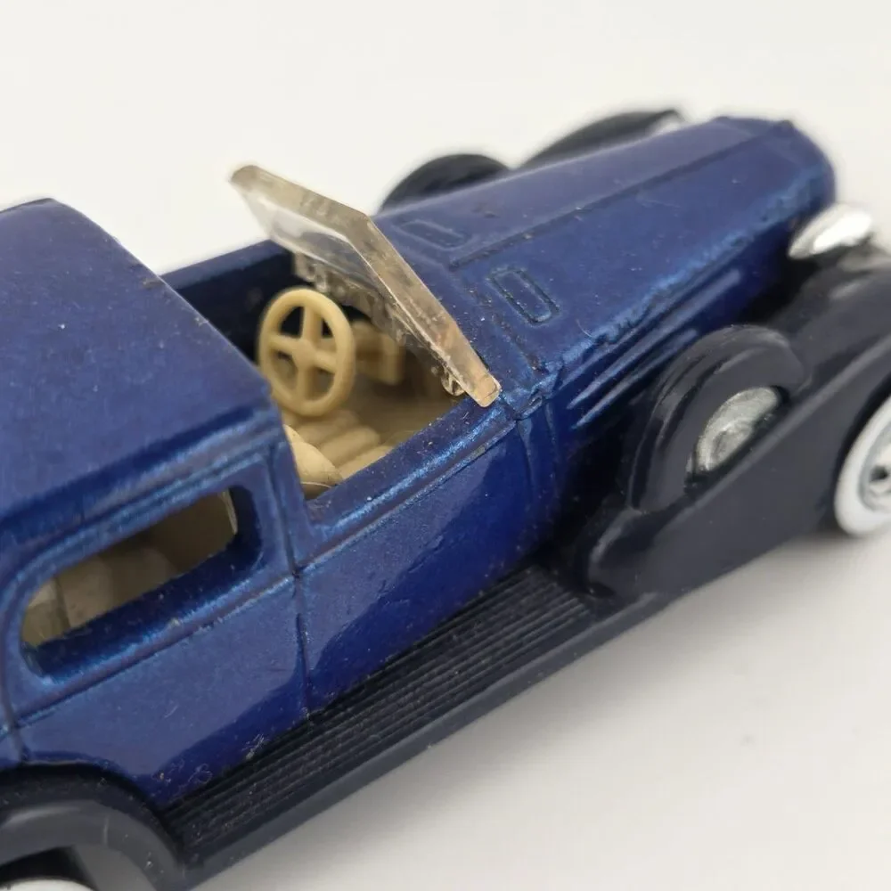 Vintage 1981 Hot Wheels Blue '35 Classic Caddy Cadillac Whitewall Malaysia